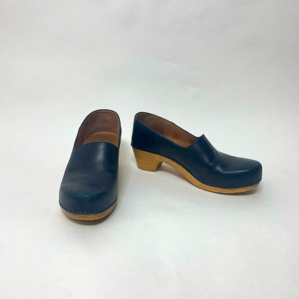 COPY - Black Leather Dansko Clogs size 39